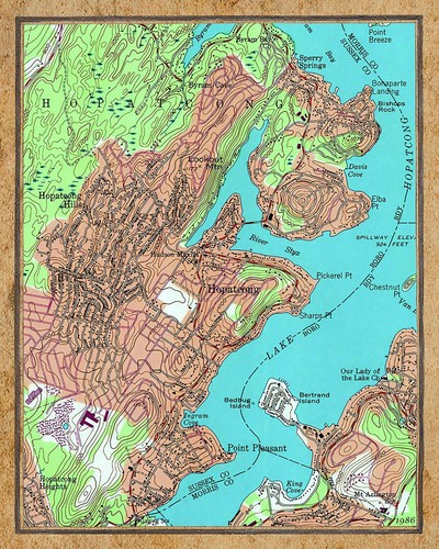 Mappa hopatcong new jersey - hopatcong,