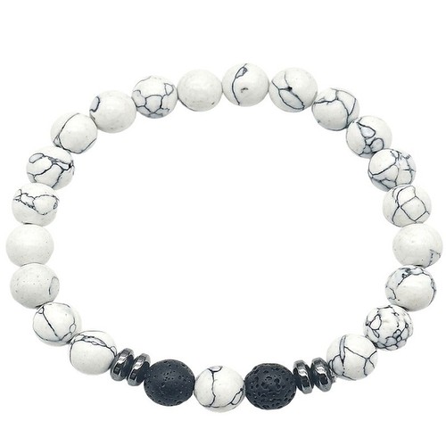 Bracciale sfere pietra - bracciale,