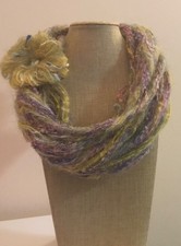 Sciarpa collana, scaldacollo, regalo di Natale, sciarpa misto lana e mohair