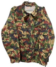 Giacca mimetica originale esercito svizzero M80 TZ83 con difetto taglia 52/large