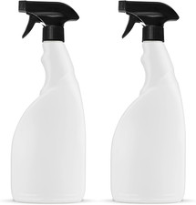 Confezione Da 2 Flaconi Spray Trasparenti Da 750 Ml, Ricaricabili, in Plastica, 
