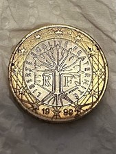 Rara moneda de 1 euro, año