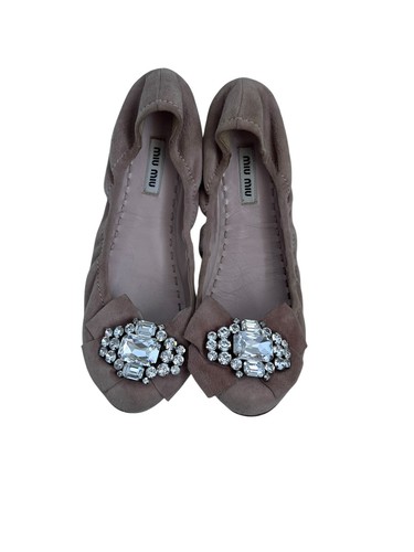 Miu taupe scamosciato - taupe,