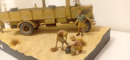 Diorama road to tobruk - diorama, 1/35