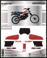 XL 500R 1981 xl r 500    ADESIVI ADHESIVES GRAFICHE STICKERS DECALS
