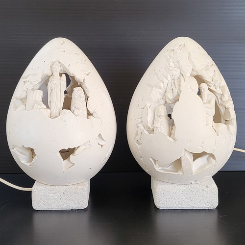 Coppia lampade uovo vintage - di,