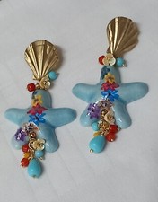 Orecchini realizzati in ceramica Stella Marina Ganci Particolari 