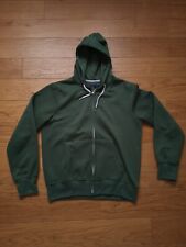 Felpa Pile, taglia L, J. Hart & Bros, maniche lunghe, con cappuccio, Verde