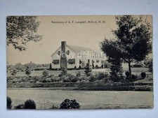 MILFORD N.H. New Hampshire residence of S. F. Langdell old postcard  