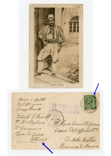 Grande guerra albania posta - guerra,