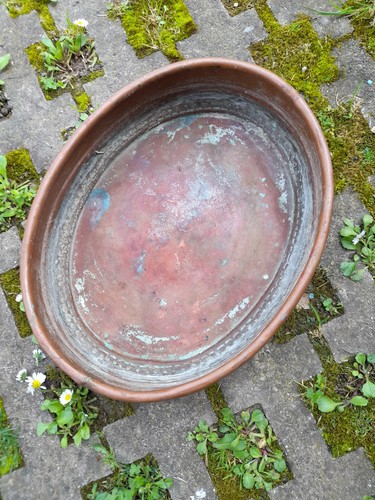 Teglia ovale vintage rame - ovale,