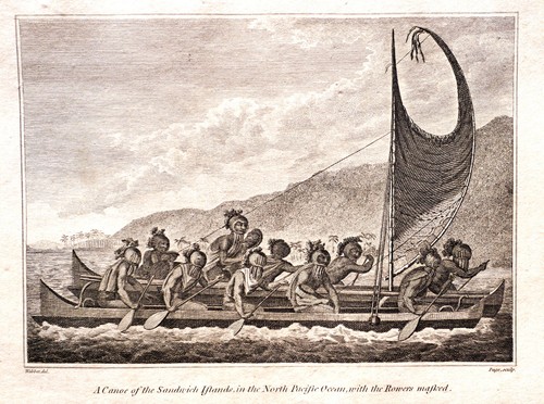 Pacific hawaii una canoa - pacific, delle