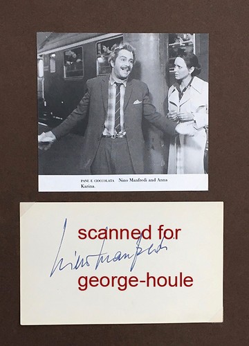 Nino manfredi autografo - manfredi,
