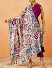 Scialle donna ricamato