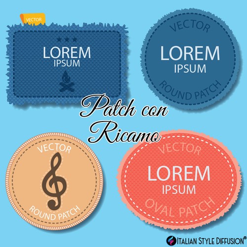 Patch toppe con - toppe, ricamo