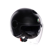 Casco JET Moto scooter AGV ETERES E2206 MONO MATT BLACK Nero Opaco