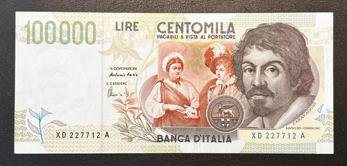 Italia banconota 100000 lire - italia,