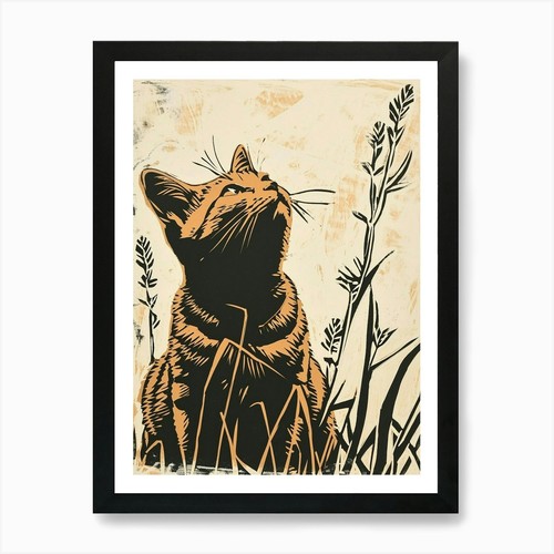 Quadro esotico linocut pelo - linocut, a