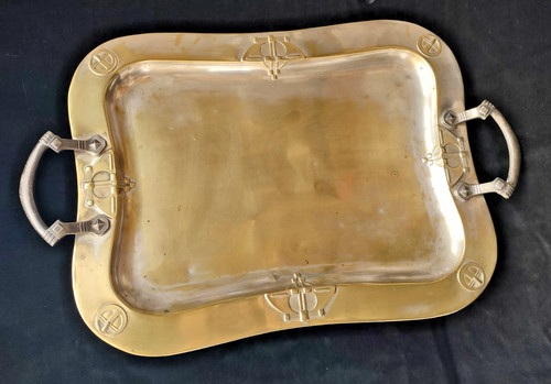 Antico vassoio ottone - vassoio,