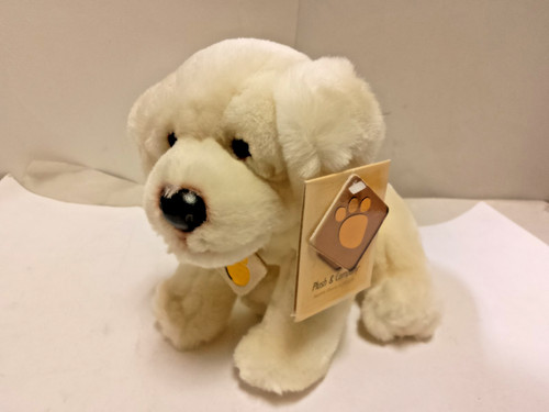 Peluche cane bianco - cane,