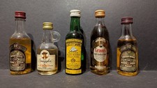 5x bottiglia di whisky in miniatura - set Z235 Scotch Whisky Chivas Grants - minibottle 🍾