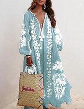 Vestito Lungo Donna Caftano Copricostume Woman Maxi Dress Cover Up COV0211 SD