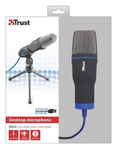 Trust mico nero microfono - nero, per