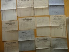 1890 circa-DODICI (12) FATTURE
