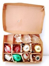 Set of 8 Mini Glass Christmas
