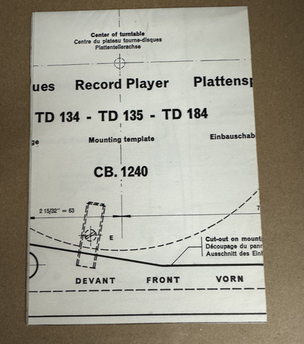 Thorens 134 td135 - -, td