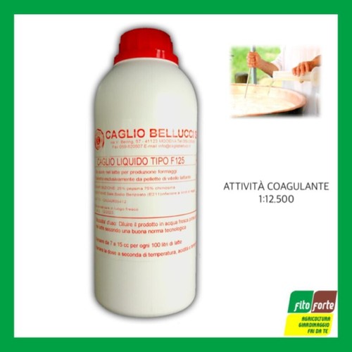 Caglio liquido tipo - caglio, f125