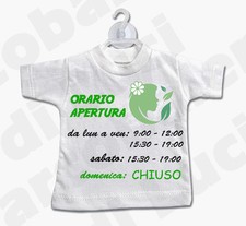 MINI T-SHIRT cartello ORARIO