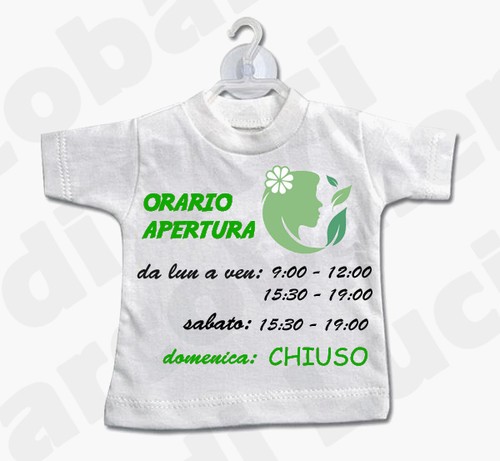 Mini shirt cartello orario - mini,