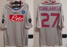 MAGLIA CALCIO SSC NAPOLI N°27 QUAGLIARELLA 2009/2010 MACRON LETE SHIRT