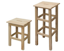 SGABELLI IN ABETE MASSELLO  'ALBERIAMO'