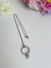 Collana in acciaio Morellato Eclipse Con Cristalli E Perla