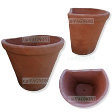 Vaso a parete semicircolare