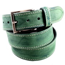 Cintura Uomo vera Pelle Verde