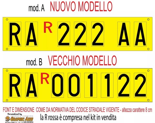 Adesivo serie completa lettere - completa,