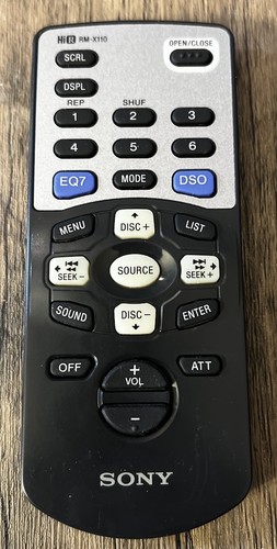 Sony x110 autoradio - sony, rm-x110