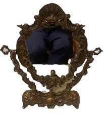 Specchiera Piccola Vintage Metallo Bronzato Anni 50