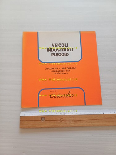 Piaggio apecar ape p602 - p2-ape, tm