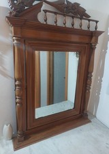 toielette antica dell'800, piano in marmo con specchiera  