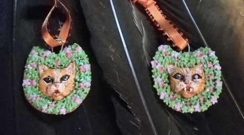 Ornamenti gatto arancione