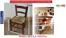 SEDIA MEZZANA DELLA NONNA LEGNO DI FAGGIO BASSA PER CAMINO NOCE 9 2025