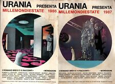Libri Urania presenta Millemondiestate. Anni 1986-1987. Mondadori. Rari.