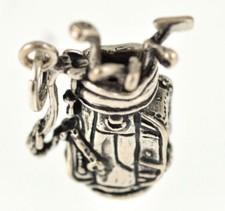 Charm Giovanni Raspini Argento 925°°° Sacca da Golf Grande per portachiavi