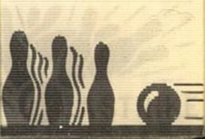 Bowling - Un Strike! 1950's Piccolo Vari-Vue Lenticular Sfarfallio 1 1/4 x 2.2cm