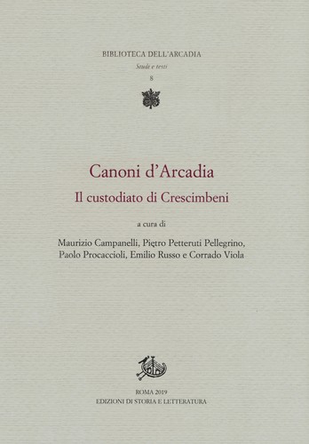 Canoni arcadia vol 1 - d'arcadia.,