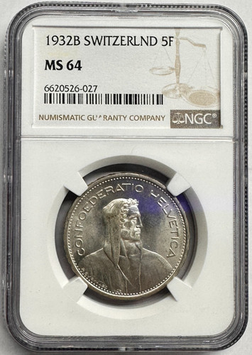 1932b svizzera argento - svizzera, 5